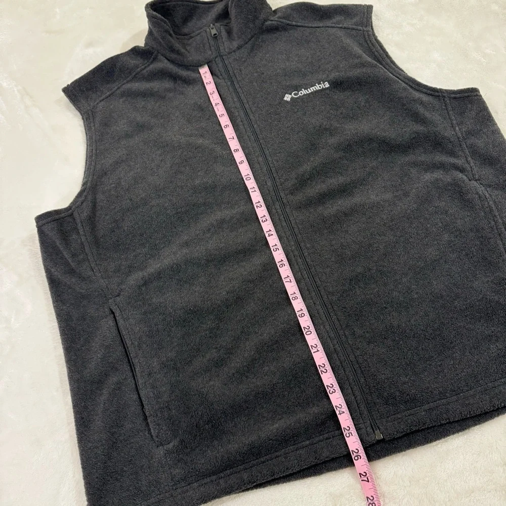 Columbia men’s grey fleece zip vest in size XXL - Picture 8 of 11